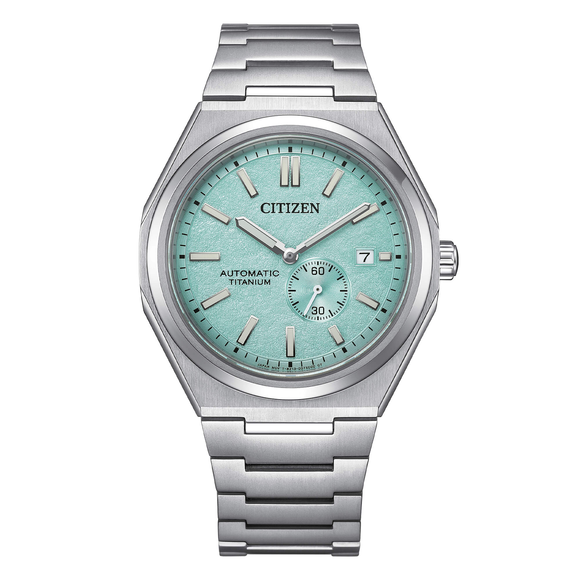 Orologio Uomo Citizen Automatico Super Titanio Turchese Data NJ0180-80M